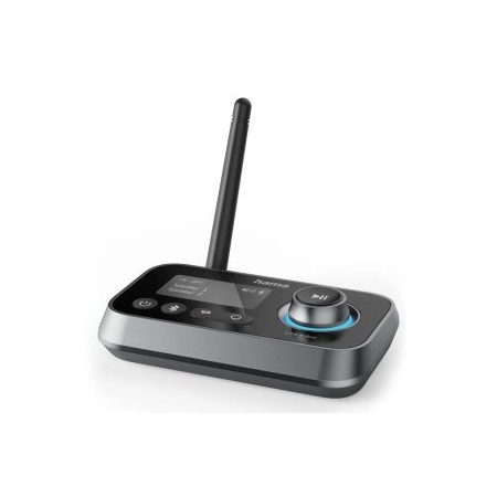 ADAPTADOR BLUETOOTH HAMA LINK.IT DUO TRANSMISOR RECEPTOR JACK 3.5mm USB-C 1m LCD CONTROLES