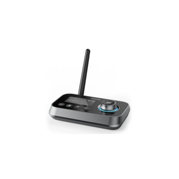 ADAPTADOR BLUETOOTH HAMA LINK.IT DUO TRANSMISOR RECEPTOR JACK 3.5mm USB-C 1m LCD CONTROLES