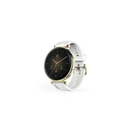 SMARTWATCH HAMA 7000 AMOLED 1.32″ IP68 3ATM MANOS LIBRES DIFERENTES SENSORES BLANCO ORO