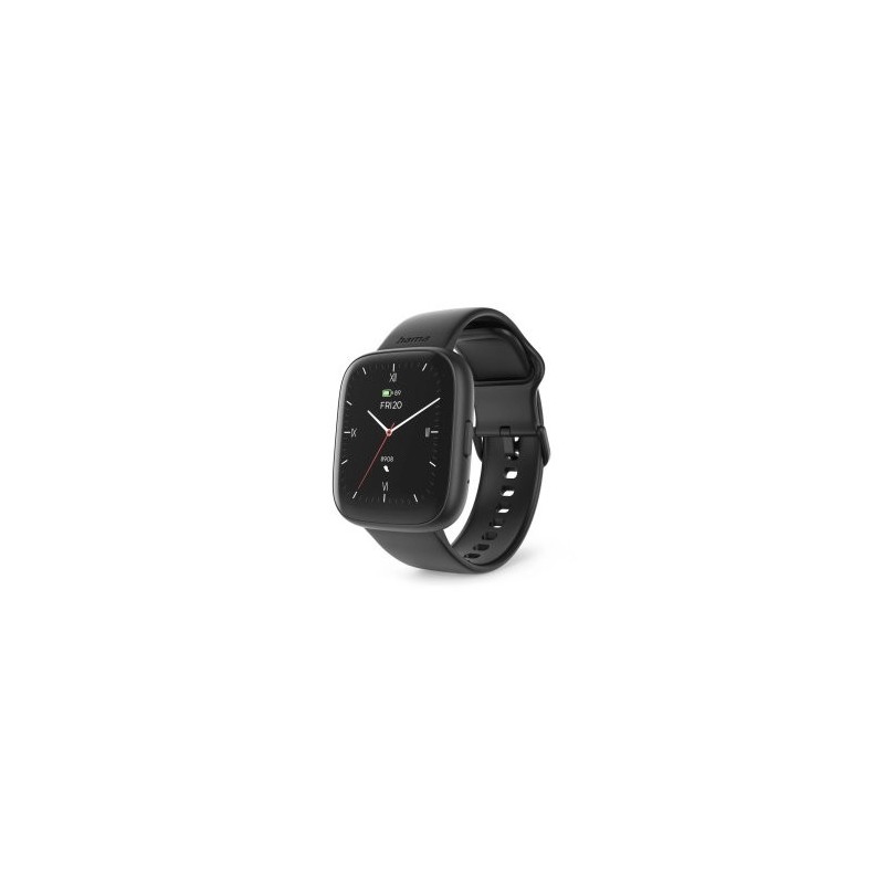 SMARTWATCH HAMA 4000 LCD 1.65″ IP68 DIFERENTES SENSORES SALUD NEGRO