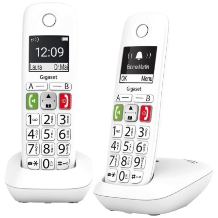 Teléfono Inalámbrico Gigaset E290/ Pack DUO/ Blanco