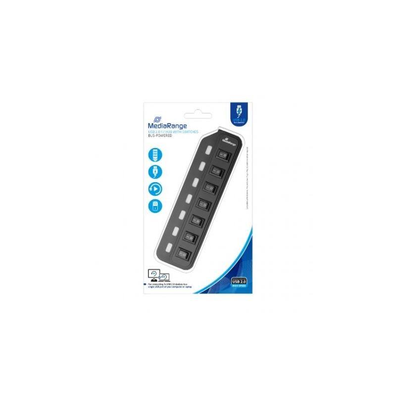 HUB MEDIARANGE USB 2.0 7XUSB 2.0