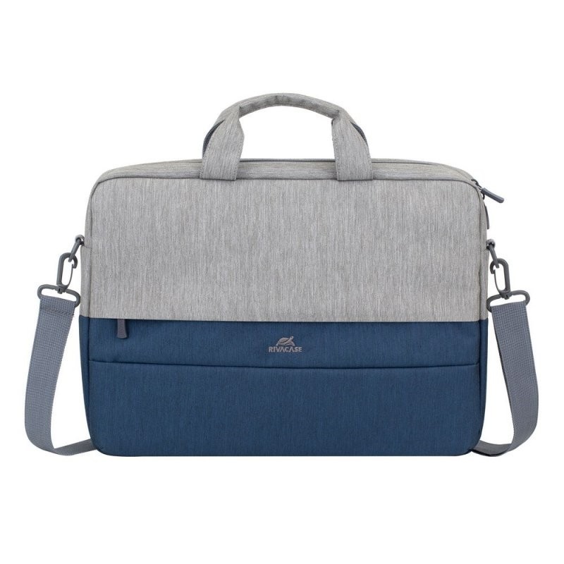 RIVACASE 7532 Grey/blue Prater Maletín 15,6″ gris-