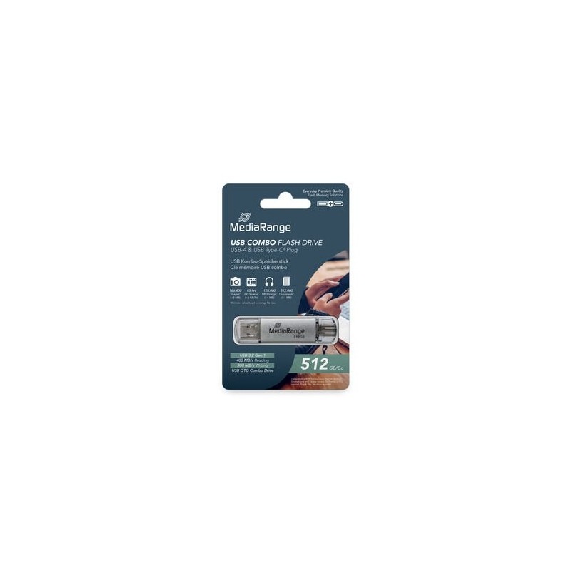 PENDRIVE COMBO 512GB USB 3.2 MEDIARANGE HIGH P.