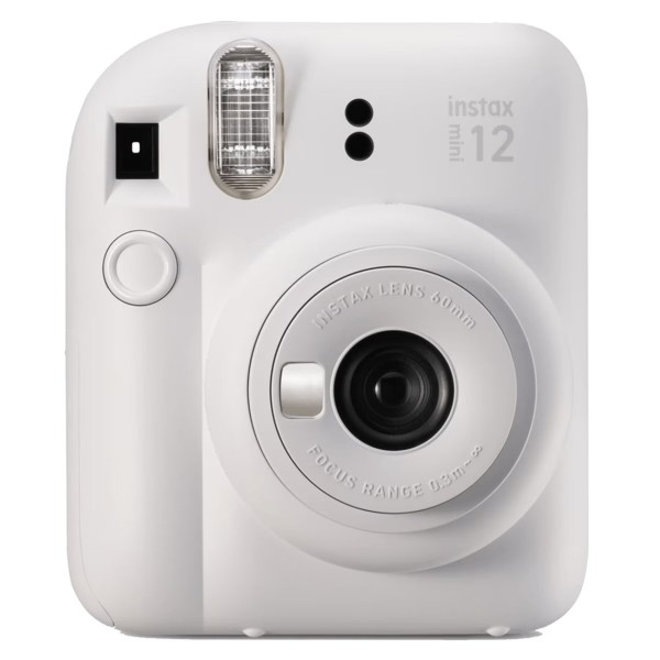 Camara fujifilm mini instax 12 flash - autoexposicion - blanco arcilla