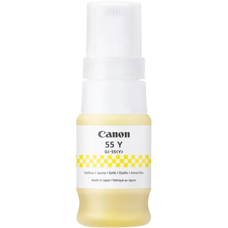 Botella tinta canon gi - 55 ink amarillo