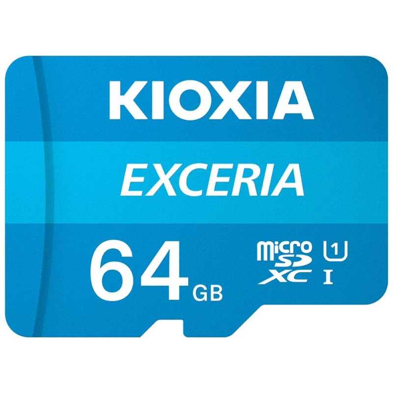 Tarjeta memoria micro sd kioxia 64gb exceria uhs - i c10 r100 con adaptador