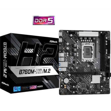 Placa base asrock b760m - h m.2 lga1700 matx