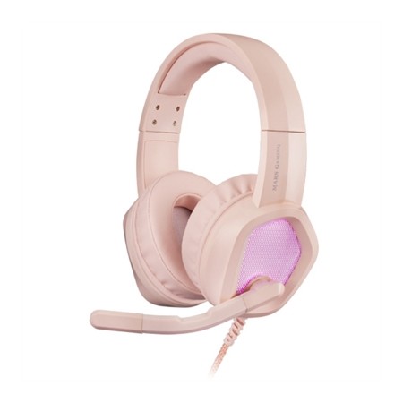 Auriculares mars gaming mh320 rosa jack 3.5mm + usb con microfono compatible con windows - ps4 - ps5 - xbox one - xbox series x 
