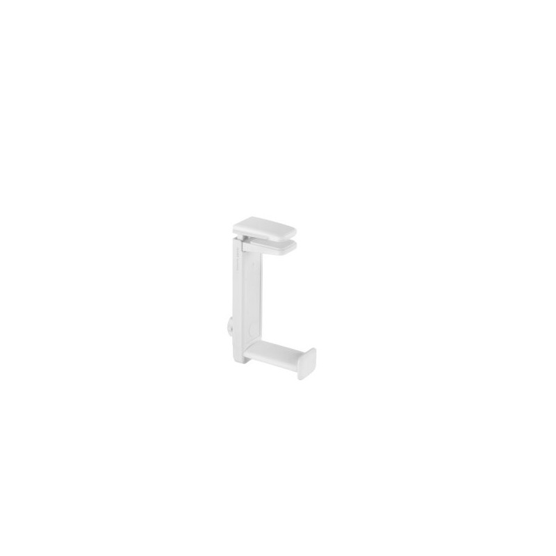 SOPORTE DE AURICULARES MARS GAMING MHH2 WHITE INSTALACION POR DEBAJO O ENCIMA DE LA MESA ROTACION 36