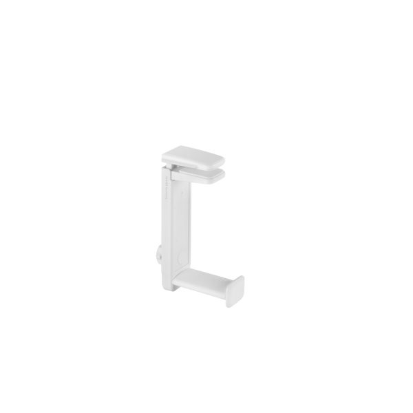 SOPORTE DE AURICULARES MARS GAMING MHH2 WHITE INSTALACION POR DEBAJO O ENCIMA DE LA MESA ROTACION 36