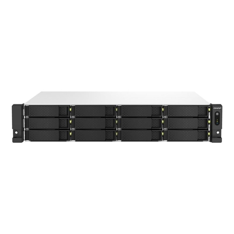 Servidor nas qnap ts - 1264u - rp - 8g 12 bahias 2u rack 8gb gigabit ethernet