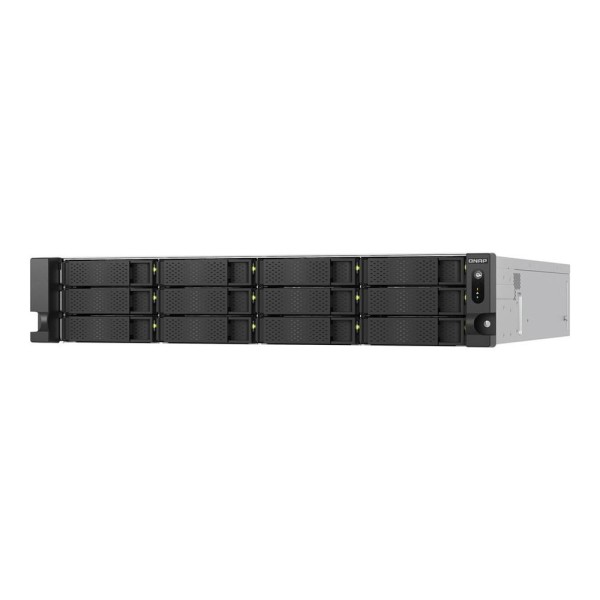 Servidor nas qnap ts - h1277axu - rp - r7 - 32g 12 bahias 2u rack 32gb gigabit ethernet