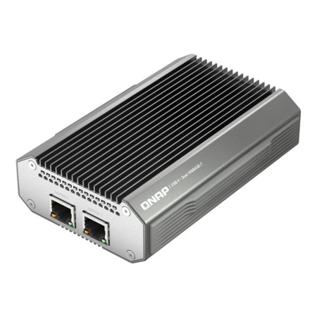 Adaptador de red qnap qna - uc10g2t usb tipo c 2x rj45