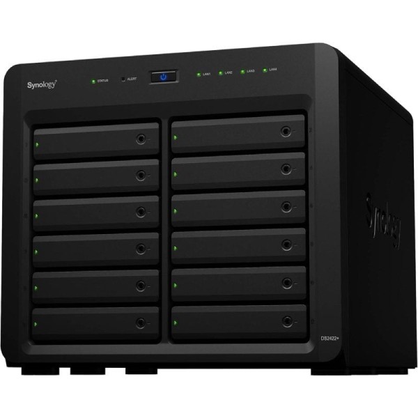 NAS Synology Diskstation DS2422+/ 12 Bahías 3.5″- 2.5″/ 4GB DDR4/ Formato Torre