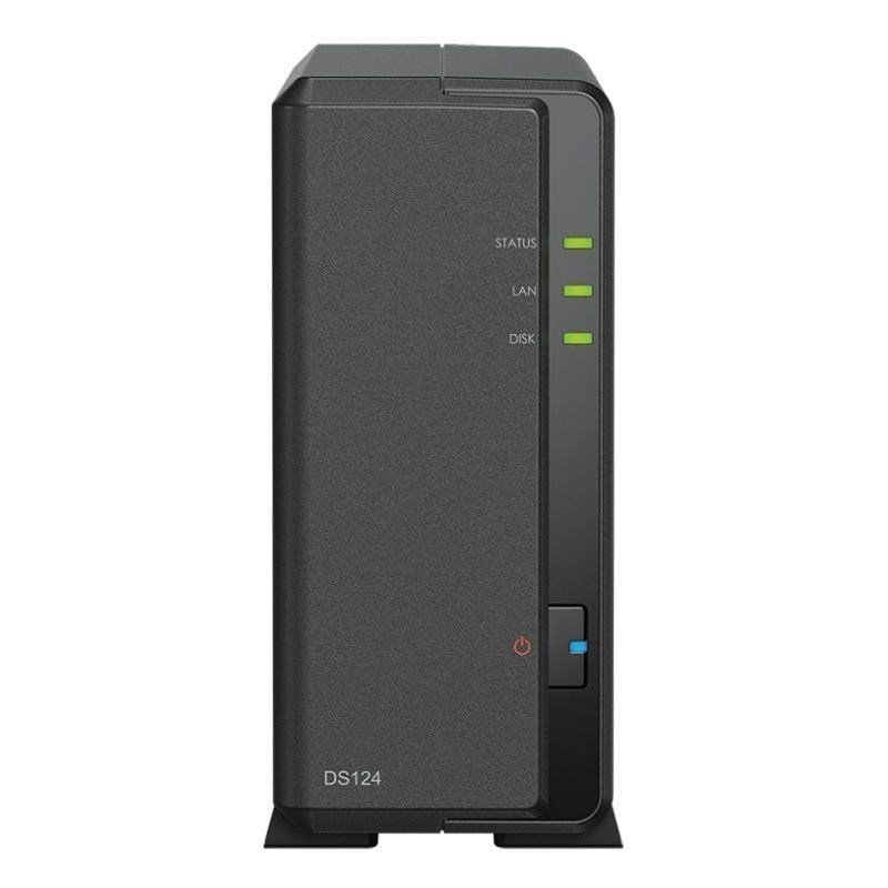 NAS Synology Diskstation DS124/ 1 Bahía 3.5″- 2.5″/ 1GB DDR4/ Formato Torre