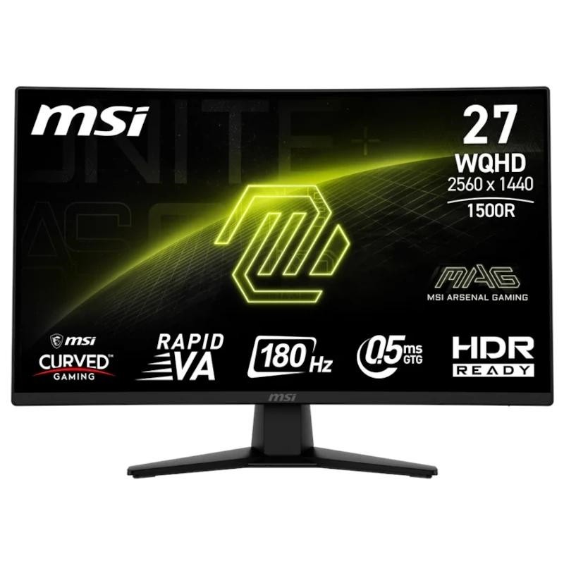 MSI MAG274CQF Monitor 27″ WQHD 180hz curv
