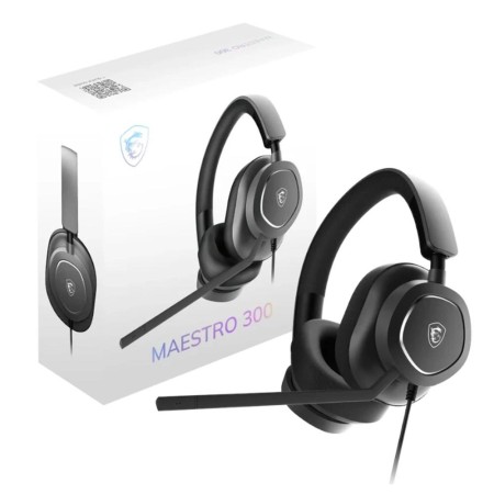 Auriculares gaming msi maestro 300 negro