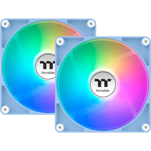 Ventilador caja thermaltake ct120 argb 2x 120mm azul