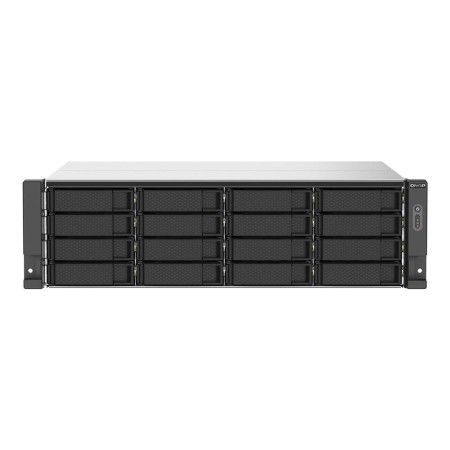 Servidor nas qnap ts - 1673au - rp - 16g 16 bahias 3u rack 16gb gigabit ethernet