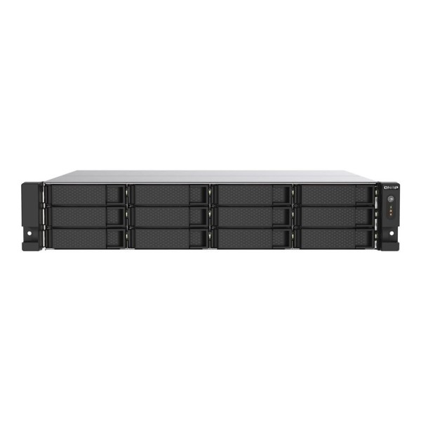 Servidor nas qnap ts - 1273au - rp - 8g 12 bahias 2u rack 8gb gigabit ethernet