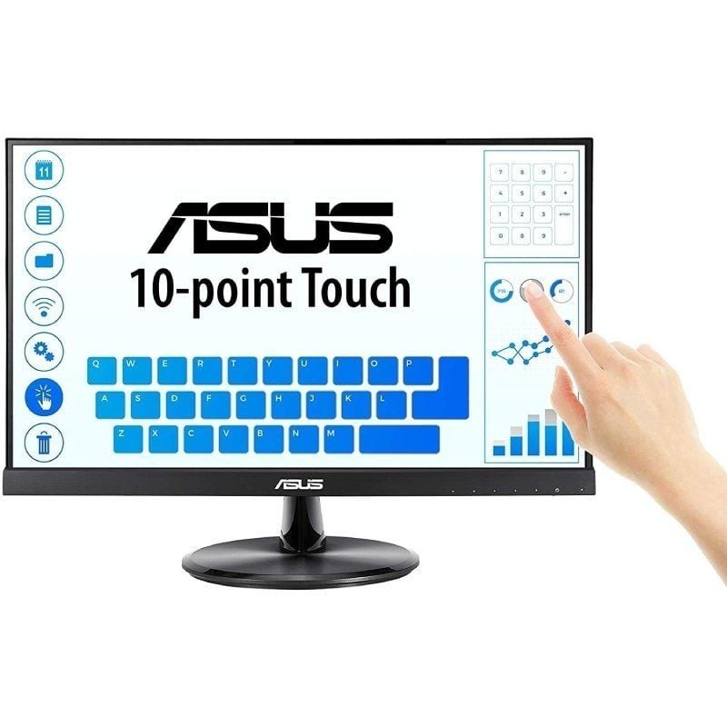 Monitor Profesional Táctil Asus VT229H 21.5″/ Full HD/ Multimedia/ Negro