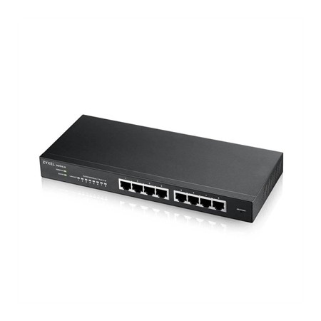 Switch 8 puertos zyxel gs1915 - 8 gigabit ethernet nebula fanless