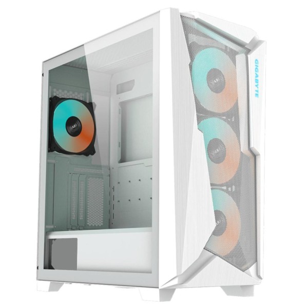 Caja ordenador gaming gigabyte ac301gw v2 atx rgb vidrio blanco