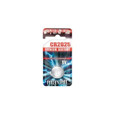 PILAS CR2025 MAXELL CR2025-B1 3V BLISTER 1 UNIDAD (ecotasas incluidas)