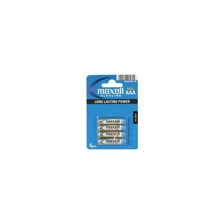 PILAS AAA MAXELL LR03-B4 GD 1.5V BLISTER 4 UNIDADES (ecotasas incluidas)