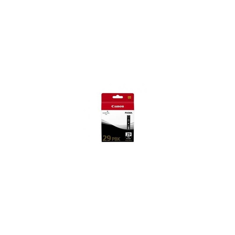 Cartucho tinta canon pgi - 29pbk photo negro pixma pro 1