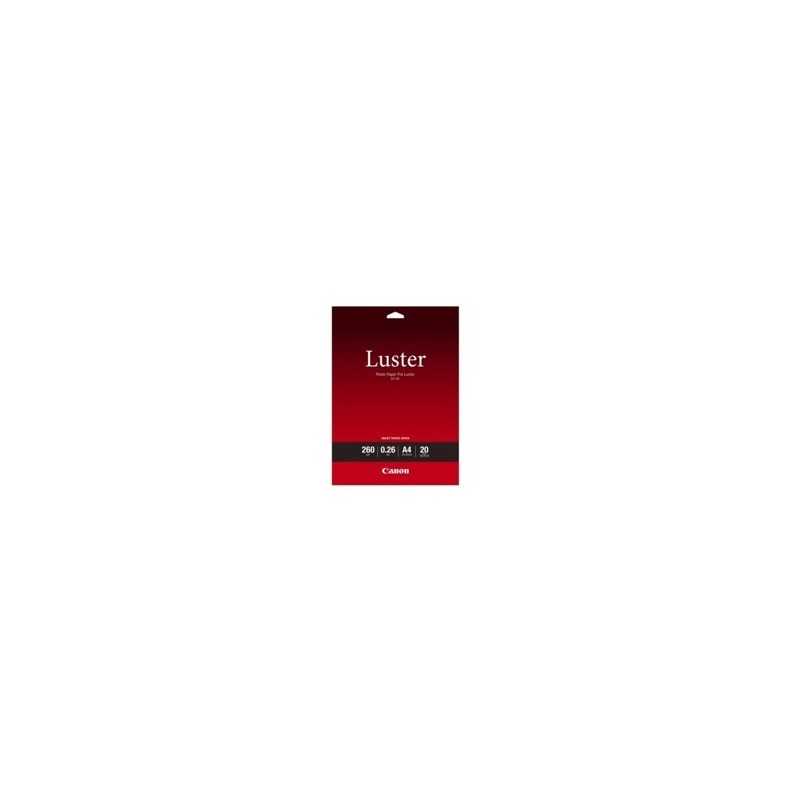 Papel fotografico canon lu - 101 a3 - 297x420mm - 260g - brillo - 20 hojas