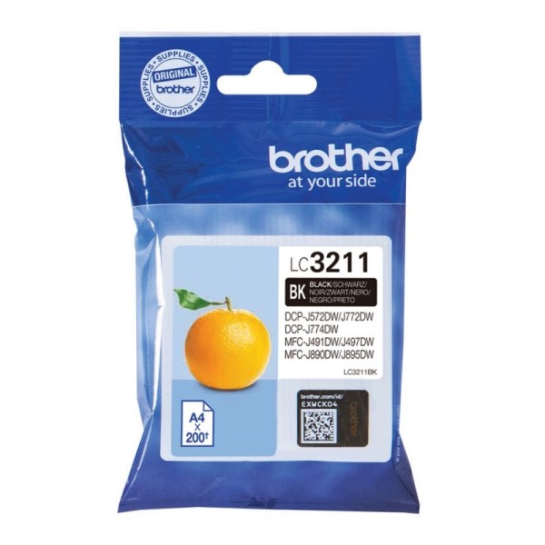 Brother Cartucho LC3211BK Negro