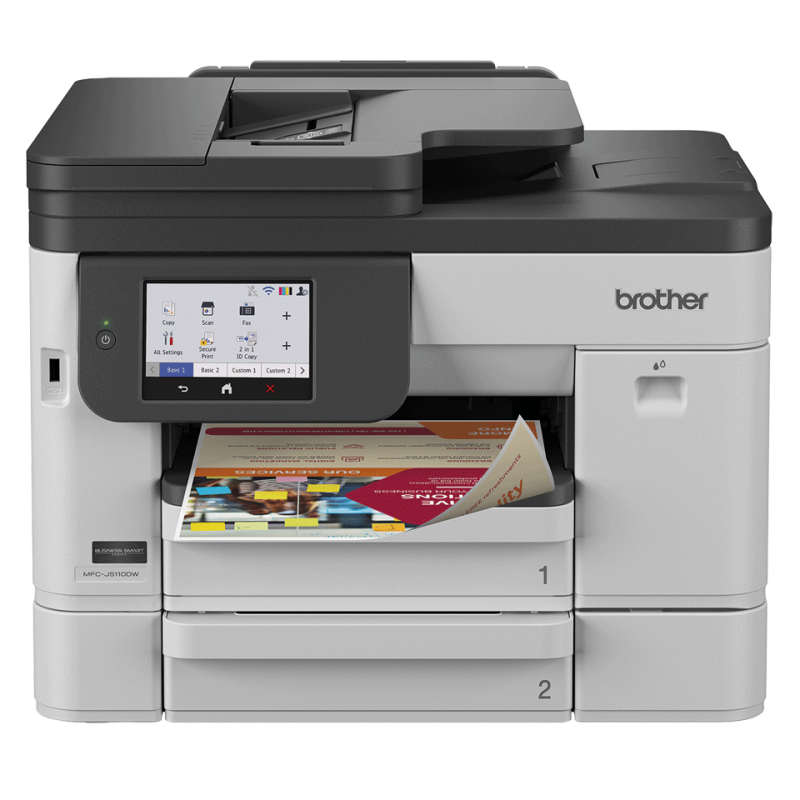 Multifuncion brother inyeccion color mfc - j5110dw a4 - 28ppm - 26ppm a color 512mb - wifi - wifi direct - duplex