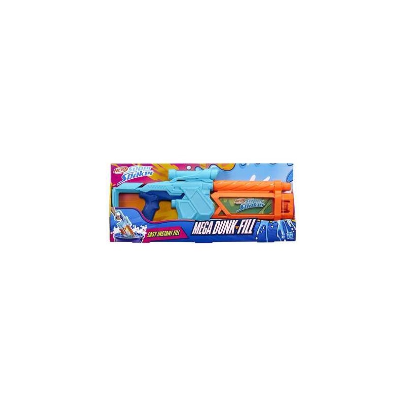 Pistola hasbro nerf super soaker mega dunk fill