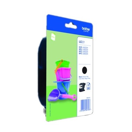 Brother Cartucho LC221BKB Negro