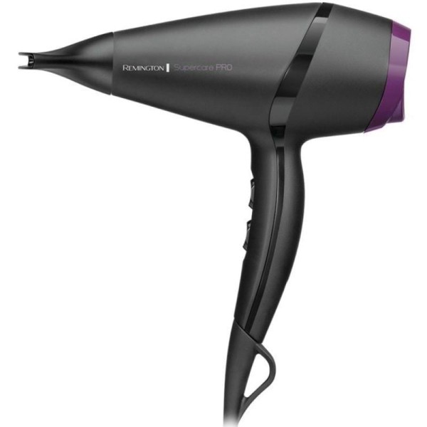 Secador Remington SuperCare Pro 2100 AC7100/ 2100W/ Iónico/ Negro y Lila