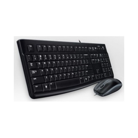 TECLADO Y MOUSE LOGITECH MK120 FRANCES CON CABLE USB P/N:920-002539