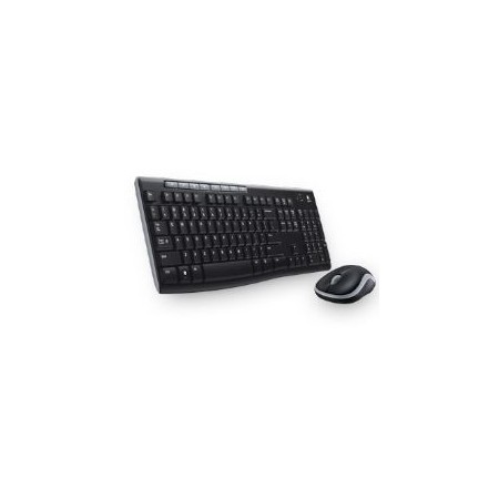 Teclado + mouse logitech mk270 optico wireless inalambrico usb 2.0 negro