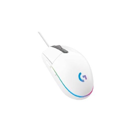Mouse raton logitech g203 lightsync blanco gaming 8.000 dpi 6 botones