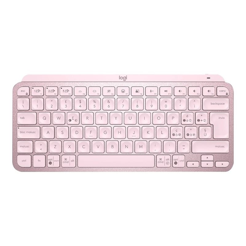 Teclado logitech mx keys mini rosa wireless inalambrico bateria