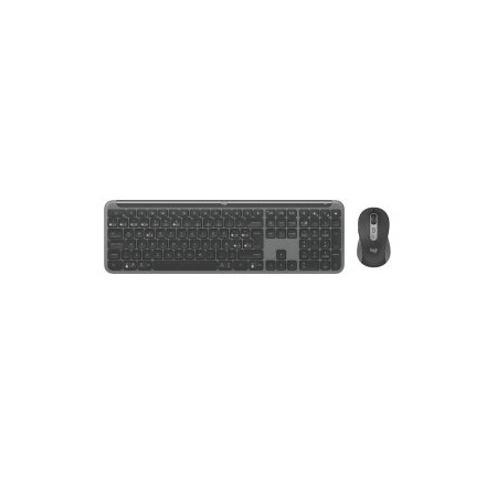TECLADO Y MOUSE LOGITECH WIRELESS SIGNATURE SLIM MK950 MULTIDISPOSITIVO 4000 DPI ERGONOMICO GRAFITO