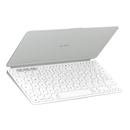 Teclado logitech keys to go 2 for ipad inalambrico blanco