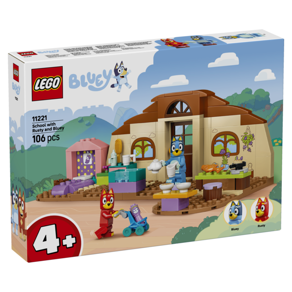 Lego escuela con rusty y bluey