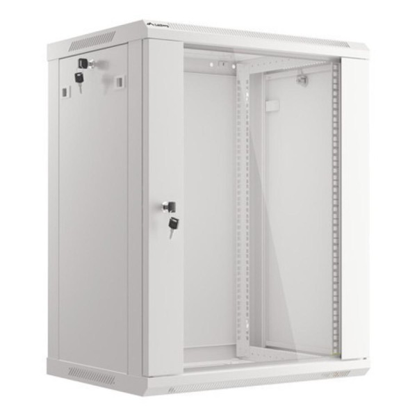 Armario lanberg 19 pulgadas 15u - 600x450 gris