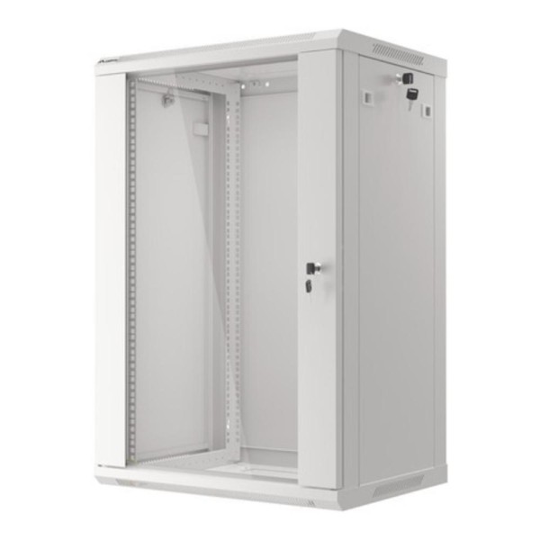 Armario lanberg 19 pulgadas 18u - 600x450 gris