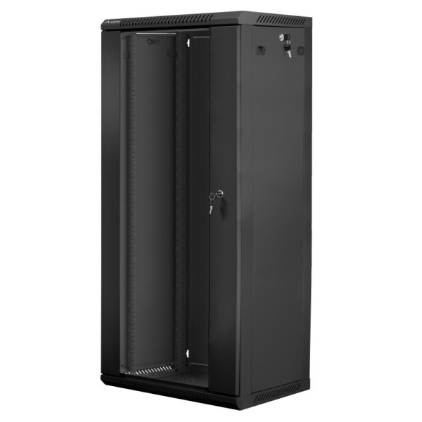 Armario rack lanberg 27u 600 x 450 19 pulgadas carga maxima 60kg negro