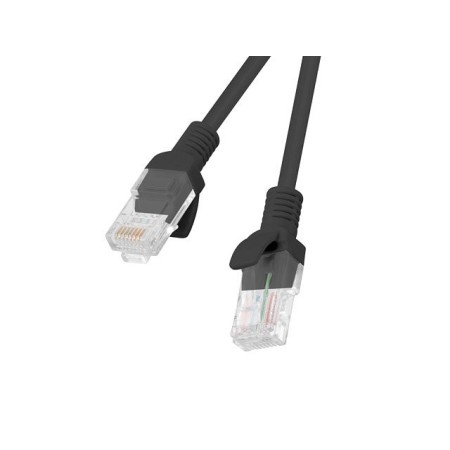 Cable red lanberg latiguillo cat.6 utp 2m negro fluke passed