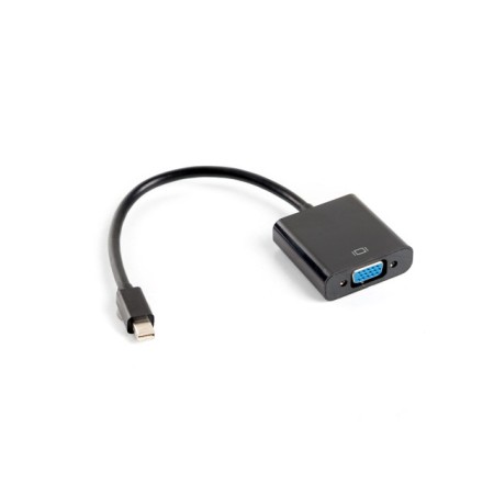 Adaptador lanberg minidisplayport macho - vga hembra 20cm negro