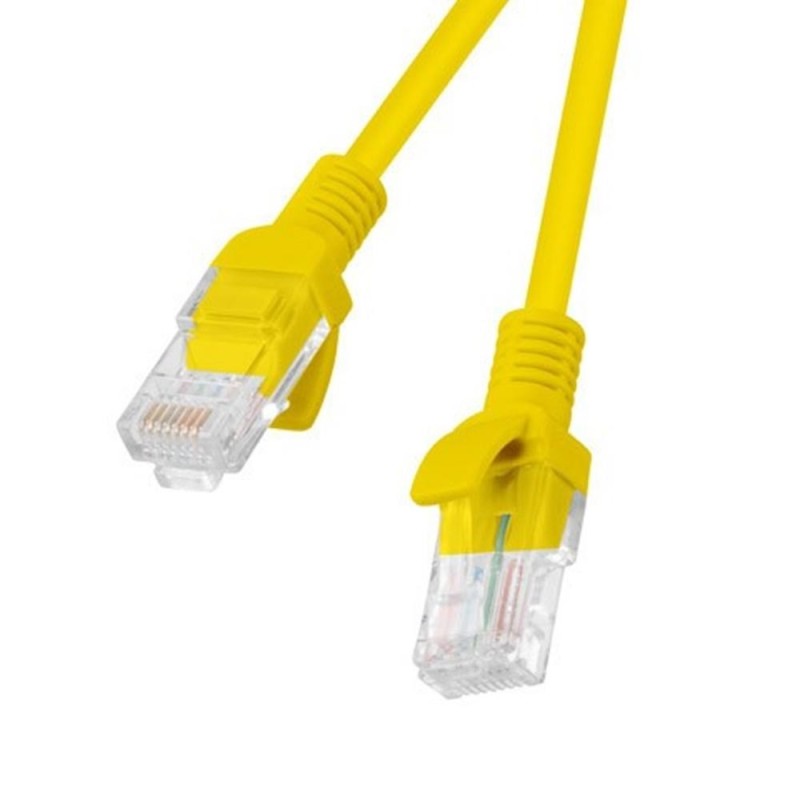 Cable red lanberg latiguillo cat.6 u - utp 1.5m amarillo fluke passed